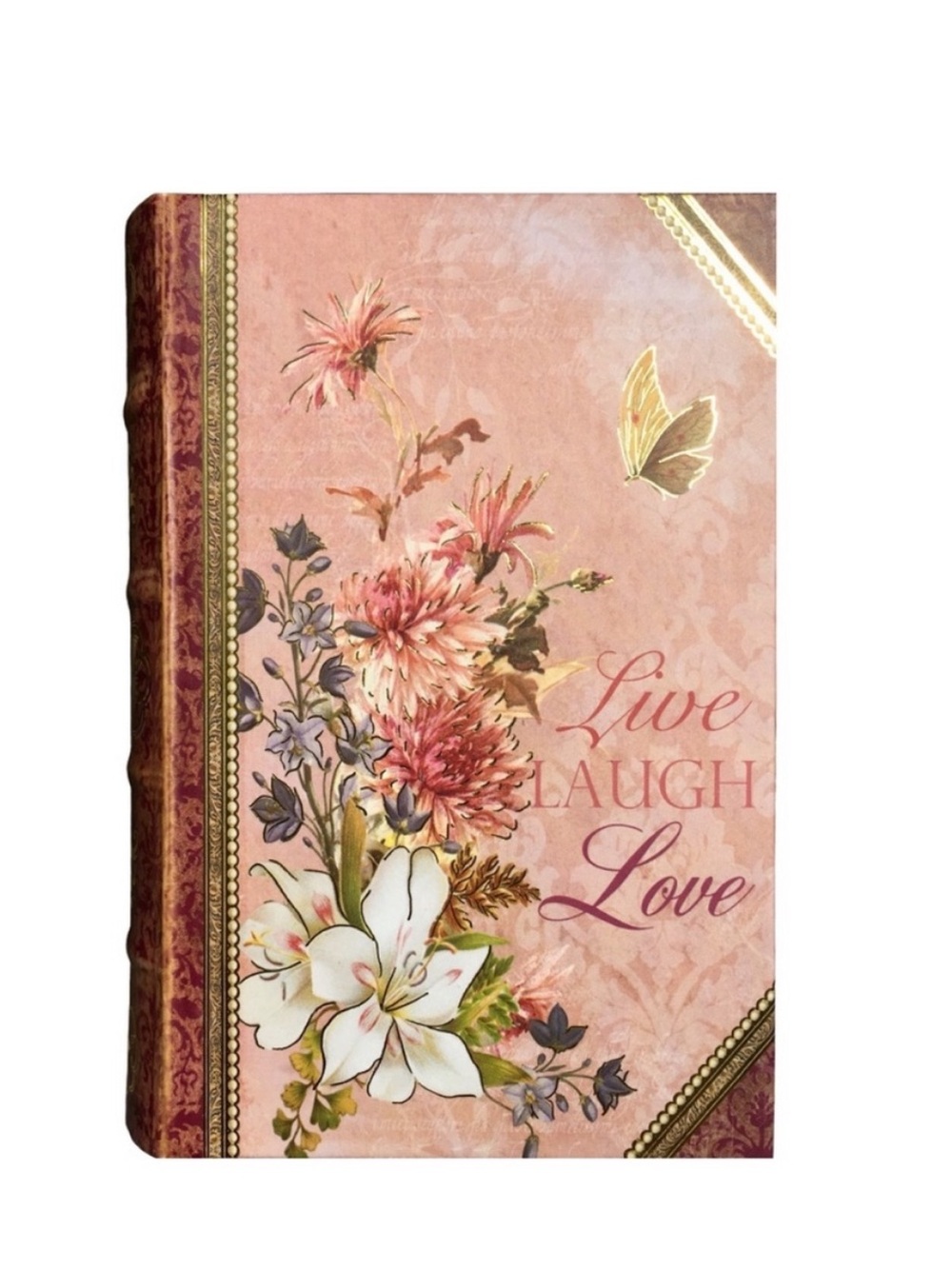 Floral Book Box by Punch Studio. Live. Laugh. Love. Like New!